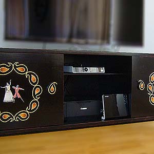 TV Commode with art paintings